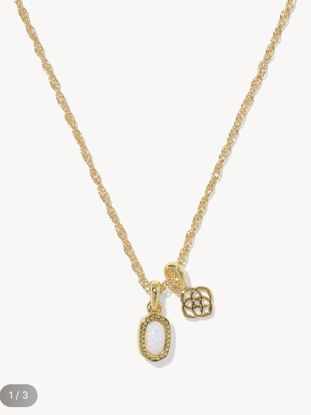 NWT Kendra Scott Mini Elisa Drop Necklace